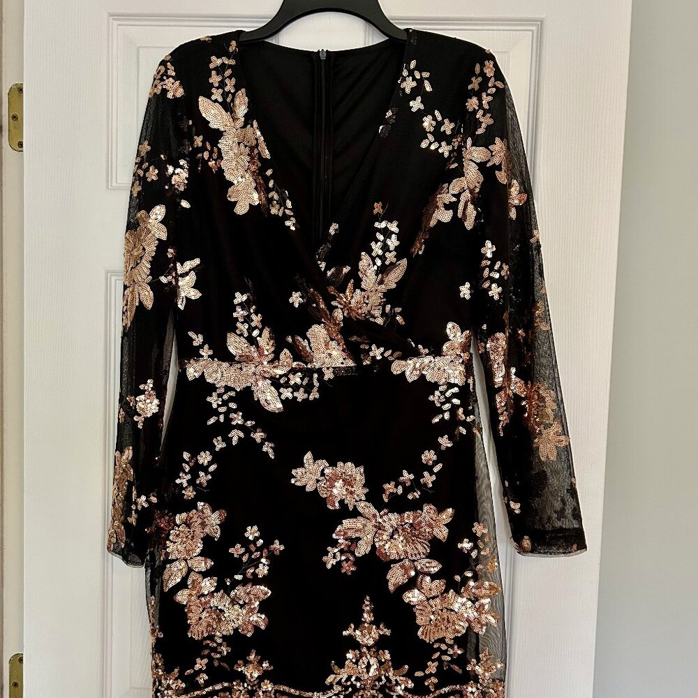 Womens Cocktail Dress Long-Sleeve NWT